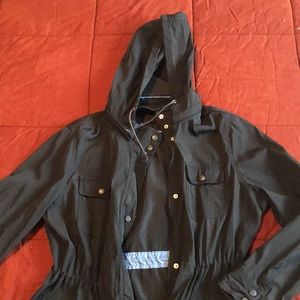 Vintage Liz Claiborne Black Shell/Trench Jacket